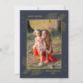 カトリック復活祭イエス復活家族写真 シーズンカード (裏面)