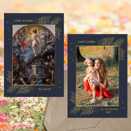 カトリック復活祭イエス復活家族写真 シーズンカード