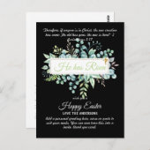 カトリック復活祭カード宗教聖句バイブル引用文 ポストカード (正面/裏面)