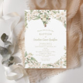 カトリック復活祭バプテスマ白花 招待状