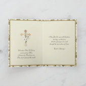 カトリック復活祭祈りの言葉復活祭司祭イエス シーズンカード (内部)