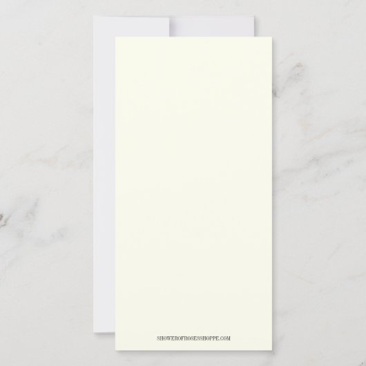 カトリック念珠フローラ葬儀の弔意悔やみや弔慰 サンキューカード (裏面)