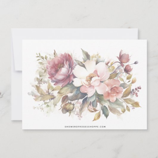 カトリック念珠フローラ葬儀の弔意悔やみや弔慰 サンキューカード (裏面)