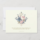 カトリック念珠フローラ葬儀の弔意悔やみや弔慰 サンキューカード (裏面)