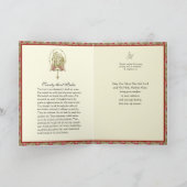 カトリック悔やみや弔慰ホーリーファミリー聖なる書物、 経典祈りの言葉 カード (内部)