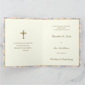 カトリック悔やみや弔慰ミサ十字架フローラ カード (内部)