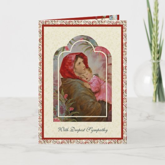 カトリック悔やみや弔慰ヴァージンメアリーイエス聖なる書物、 経典カード カード (正面)
