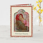 カトリック悔やみや弔慰ヴァージンメアリーイエス聖なる書物、 経典カード カード (黄色い花)