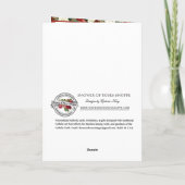 カトリック悔やみや弔慰ヴァージンメアリーイエズレッドローゼスカード カード (裏面)