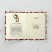 カトリック悔やみや弔慰ヴァージンメアリーイエズレッドローゼスカード カード (内部)