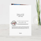 カトリック悔やみや弔慰ヴァージンメアリーイエズロザリーカード カード (裏面)