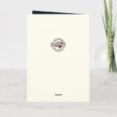 カトリック悔やみや弔慰ヴァージンメアリー金ゴールド十字架 カード (裏面)