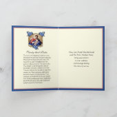 カトリック悔やみや弔慰ヴァージンメリーイエズスフローラカード カード (内部)