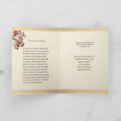 カトリック悔やみや弔慰哀悼の夫 カード (内部)