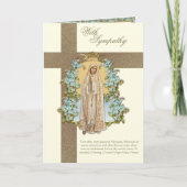 カトリック悔やみや弔慰弔問ヴァージンメアリー カード (正面)