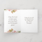 カトリック悔やみや弔慰記念祈りの言葉カード 箔グリーティングカード (内側レイダウン)