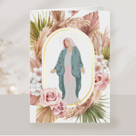 カトリック悔やみや弔慰記念祈りの言葉カード 箔グリーティングカード