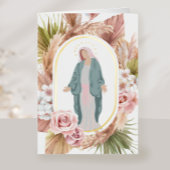 カトリック悔やみや弔慰記念祈りの言葉カード 箔グリーティングカード