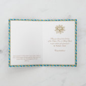 カトリック成人バプテスマ宗教的ステンドグラス カード (内部)