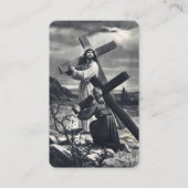 カトリック損失イエス葬儀祈りの言葉同情カード 名刺 (正面)