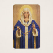 カトリック損失神聖なロザリオ祈りの言葉同情カード (正面)