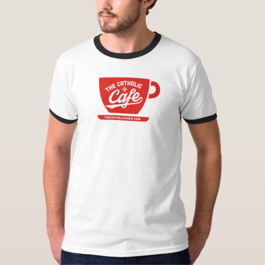 カトリック教のカフェのマグのティー Tシャツ (正面)
