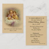 カトリック教のベビーの洗礼記憶の神聖なカード 名刺 (正面/裏面)