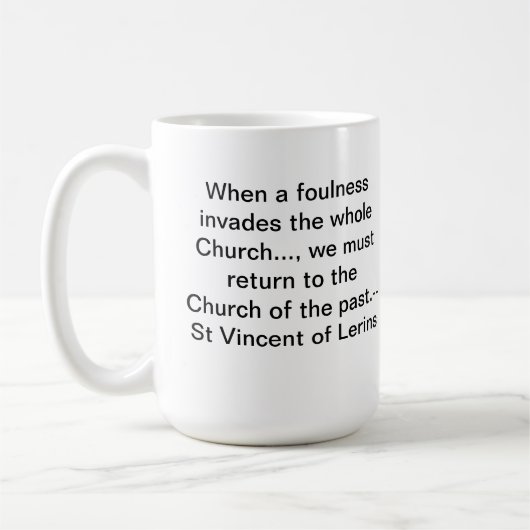 カトリック教の伝統のコーヒー・マグ コーヒーマグカップ (左)