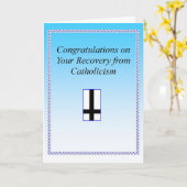 カトリック教の回復おめでとう カード (黄色い花)