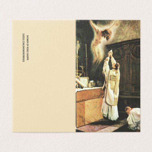 カトリック教の多くの提供の祈りの言葉イエス・キリスト神聖なカード 名刺 (外部フラット)