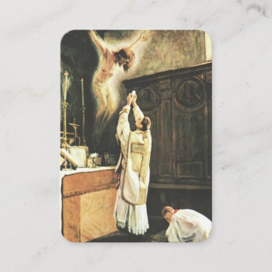 カトリック教の多くの提供の祈りの言葉イエス・キリスト神聖なカード 名刺 (正面)