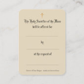 カトリック教の多くの提供の祈りの言葉イエス・キリスト神聖なカード 名刺 (裏面)