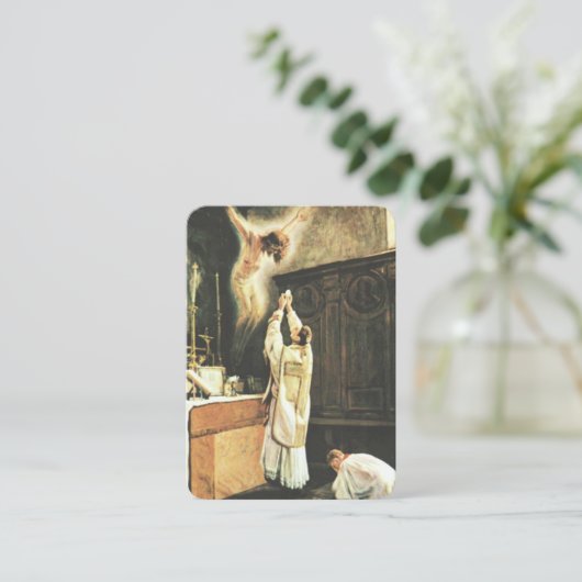 カトリック教の多くの提供の祈りの言葉イエス・キリスト神聖なカード 名刺 (スタンド正面)