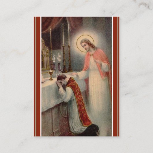 カトリック教の多くの提供の祈りの言葉神聖なカード 名刺 (正面)