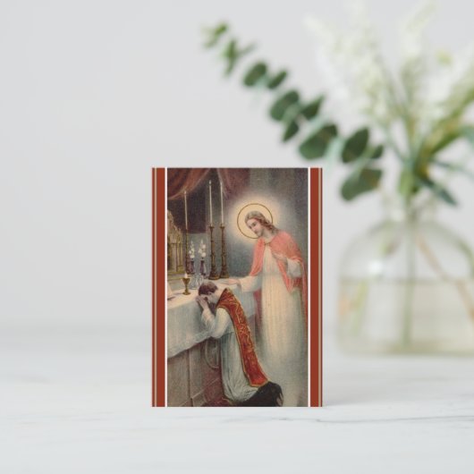 カトリック教の多くの提供の祈りの言葉神聖なカード 名刺 (スタンド正面)