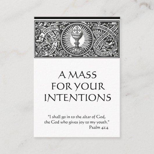 カトリック教の多くの提供の祈りの言葉神聖なカード 名刺 (正面)