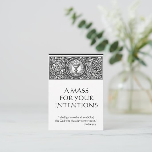 カトリック教の多くの提供の祈りの言葉神聖なカード 名刺 (スタンド正面)