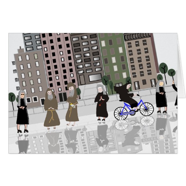 カトリック教の尼僧および修道士のレトロの芸術 (正面横)