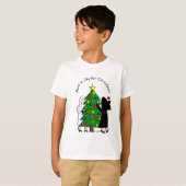 カトリック教の尼僧の芸術のクリスマスカード及びギフト Tシャツ (正面フル)