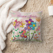 カトリック教の尼僧の金第50記念祭の枕花柄 クッション (ブランケット)