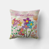 カトリック教の尼僧の金第50記念祭の枕花柄 クッション (裏面)