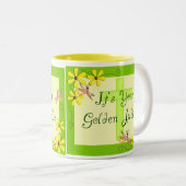 カトリック教の尼僧の金記念祭カード ツートーンマグカップ (正面右)