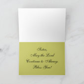 カトリック教の尼僧の"第50記念祭"カード カード (内部)