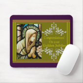 カトリック教の尼僧の"金記念祭"のカード及びギフト マウスパッド (マウス)