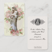 カトリック教の母の日の記憶の神聖なカード 名刺 (正面/裏面)