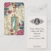 カトリック教の母の日の記憶の神聖なカード 名刺 (正面/裏面)
