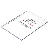 カトリック教の社会事業の螺線形ノート ノートブック (左側)