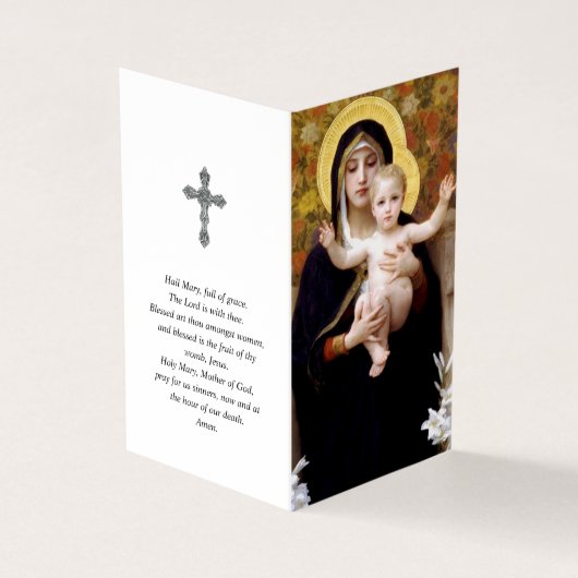 カトリック教の祈りの言葉はユリの|マドンナを梳きます 名刺 (外部)