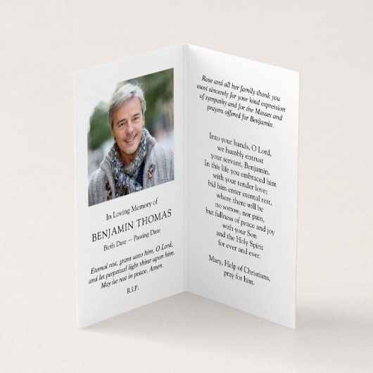 カトリック教の祈りの言葉は十字2を運ぶ|を梳きます 名刺 (内部)