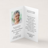 カトリック教の祈りの言葉は天使の|メリーの歌を梳きます 名刺 (内部)